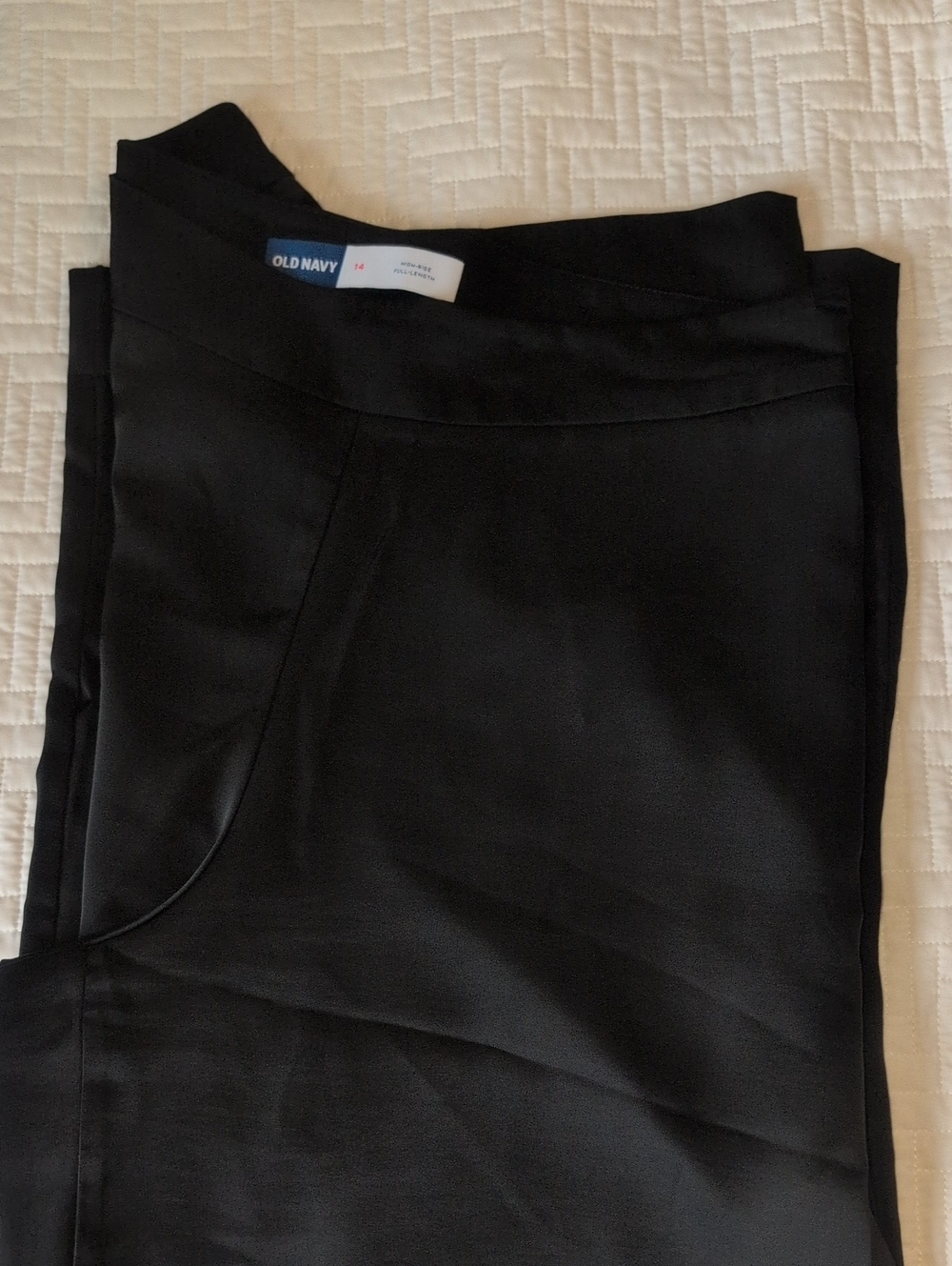 Old Navy Women's satin Black Pants - Sleek Tailored Look